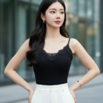 Tạo chân dung hiện thực của cô gái trẻ với phong cách thanh lịch và chốn phố thị sành điệu