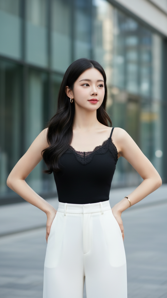 Tạo chân dung hiện thực của cô gái trẻ với phong cách thanh lịch và chốn phố thị sành điệu