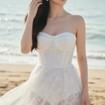 Khám Phá Hình Ảnh Một Cô Gái Á Đông Thanh Lịch Bên Bờ Biển