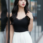 Hình ảnh chân dung cô gái trẻ đậm chất thời trang hiện đại và tinh tế