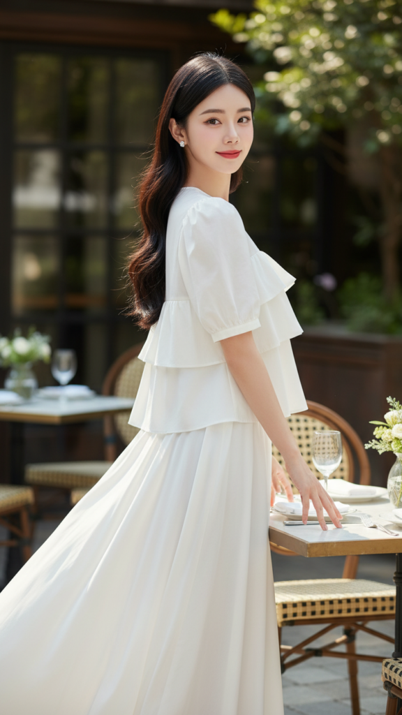 Khám Phá Vẻ Đẹp Trẻ Trung Của Cô Gái Châu Á Tại Cafe Sang Trọng