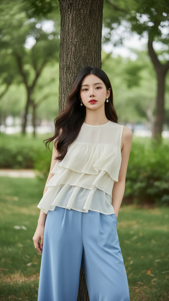 Chân dung cô gái trẻ tự nhiên giữa không gian xanh yên bình