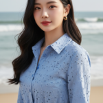 Chân dung trẻ trung bên bờ biển cho bạn cảm nhận nét đẹp tự nhiên và thanh thoát