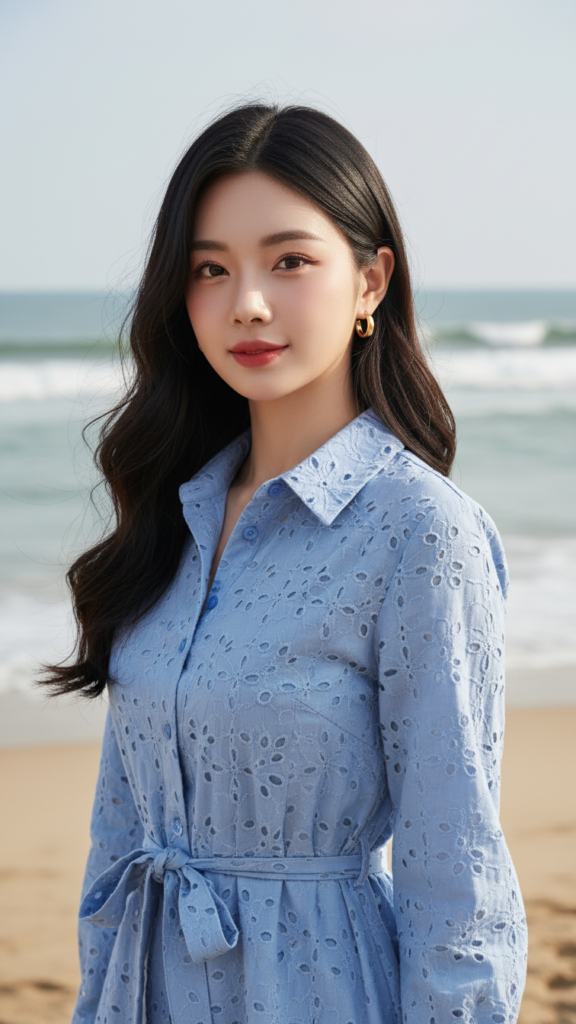 Chân dung trẻ trung bên bờ biển cho bạn cảm nhận nét đẹp tự nhiên và thanh thoát