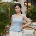 Chân dung cô gái trẻ tự nhiên và thanh lịch trong không gian sang trọng