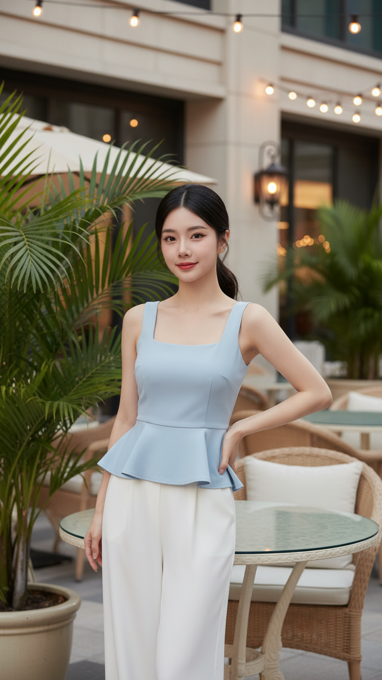 Chân dung cô gái trẻ tự nhiên và thanh lịch trong không gian sang trọng