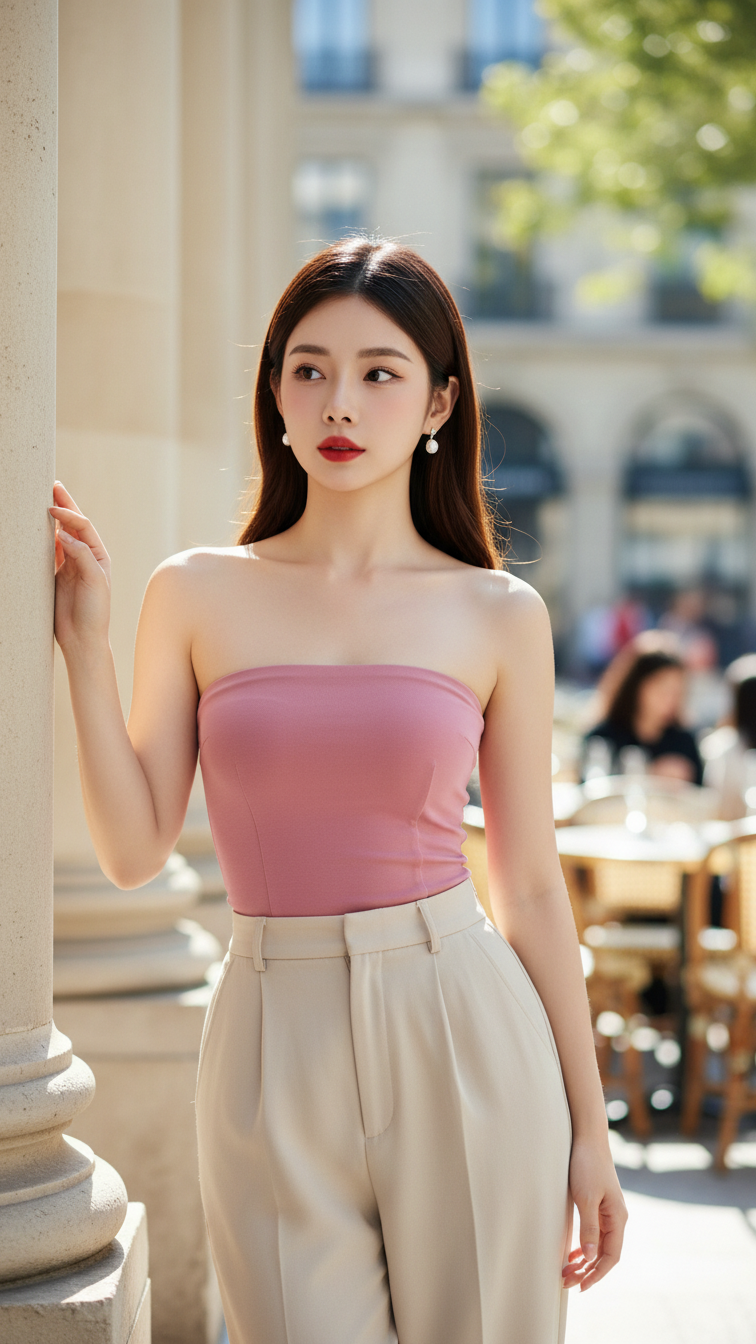 Chân dung nữ sinh tuổi 20 duyên dáng tại quán cà phê sang trọng