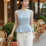 Vẻ đẹp tựa như tranh vẽ của cô gái trẻ tại quán cafe sang trọng