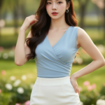 Chân dung cô gái trẻ tự tin giữa thiên nhiên tươi đẹp