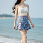 Chân dung cô gái hiện đại bên bờ biển gợi cảm hứng thời trang mùa hè