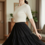 Chân dung trẻ trung và tự tin của cô gái châu Á trong trang phục thời trang tinh tế