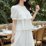 Chân dung quý phái của cô gái trẻ tại quán cafe sang trọng