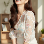 Chân dung cô gái trẻ nổi bật trong không gian homestay ấm áp và tinh tế