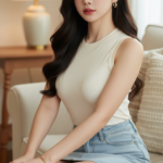 Khám phá vẻ đẹp tự nhiên của cô gái trẻ trong không gian ấm cúng và phong cách