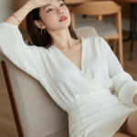 Chân dung thời thượng của cô gái trẻ trong không gian ấm cúng và sang trọng