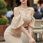 Chân dung cô gái 18 đến 25 tuổi tại quán cafe sang trọng