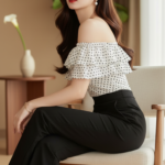 Chân dung người mẫu trẻ trung và sành điệu trong không gian hiện đại