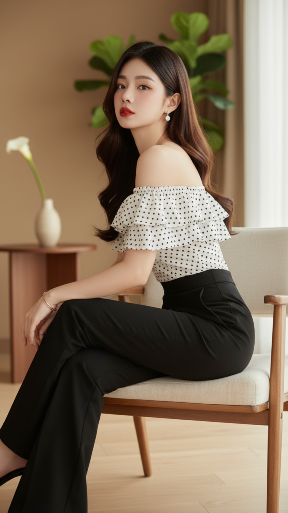 Chân dung người mẫu trẻ trung và sành điệu trong không gian hiện đại