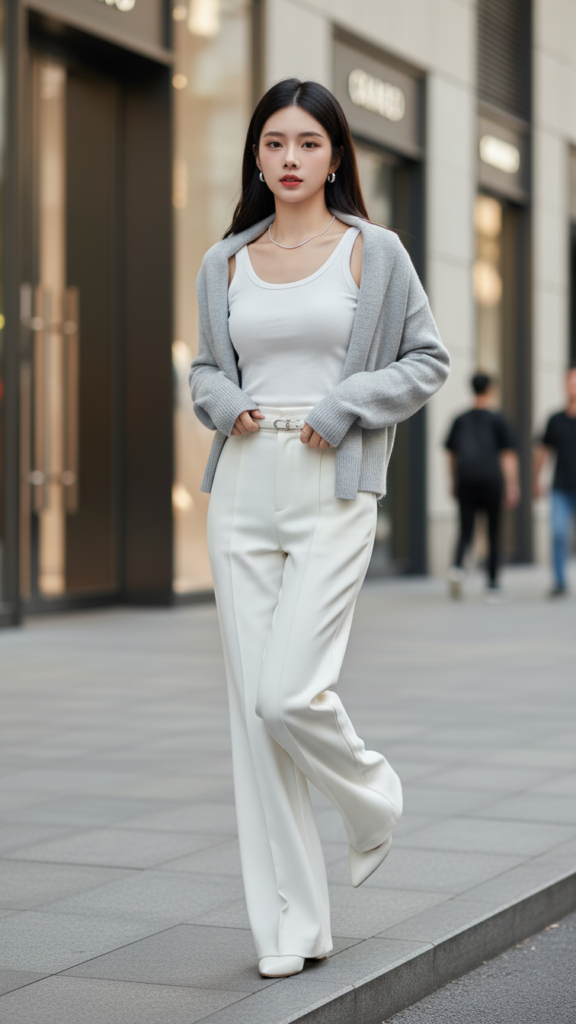 Tạo chân dung thanh lịch của cô gái 22 tuổi giữa phố phường hiện đại