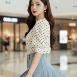 Chân dung người phụ nữ trẻ phong cách thanh lịch trong không gian hiện đại