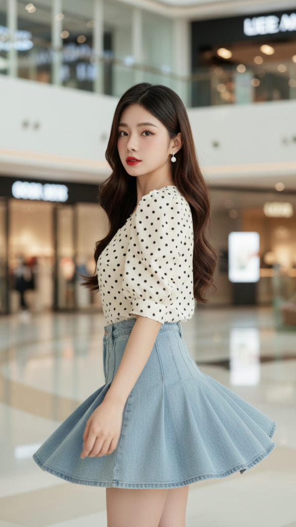 Chân dung người phụ nữ trẻ phong cách thanh lịch trong không gian hiện đại