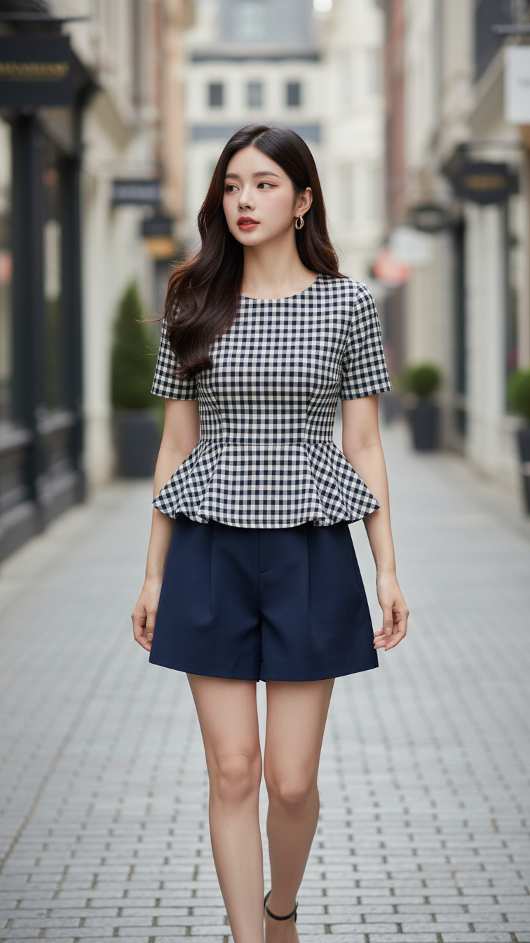 Chân dung thanh lịch của cô gái trẻ giữa phố thị sành điệu và quyến rũ