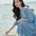 Khám Phá Vẻ Đẹp Thanh Lịch Của Cô Gái Châu Á Bên Biển