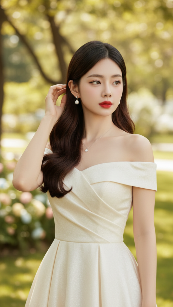 Vẽ chân dung cô gái trẻ với biểu cảm nhẹ nhàng và mơ màng tuyệt đẹp.