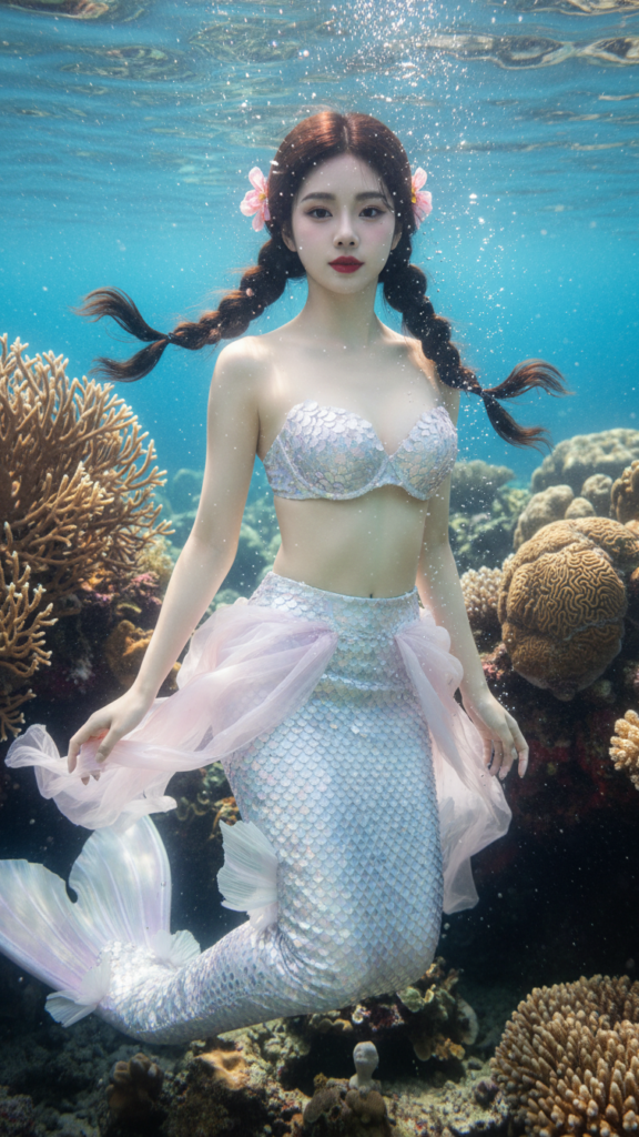 Chân dung nàng tiên cá Đông Á xinh đẹp dưới lòng đại dương tuyệt mỹ