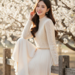 Chân dung trẻ trung và thanh lịch với thời trang mùa xuân sang trọng