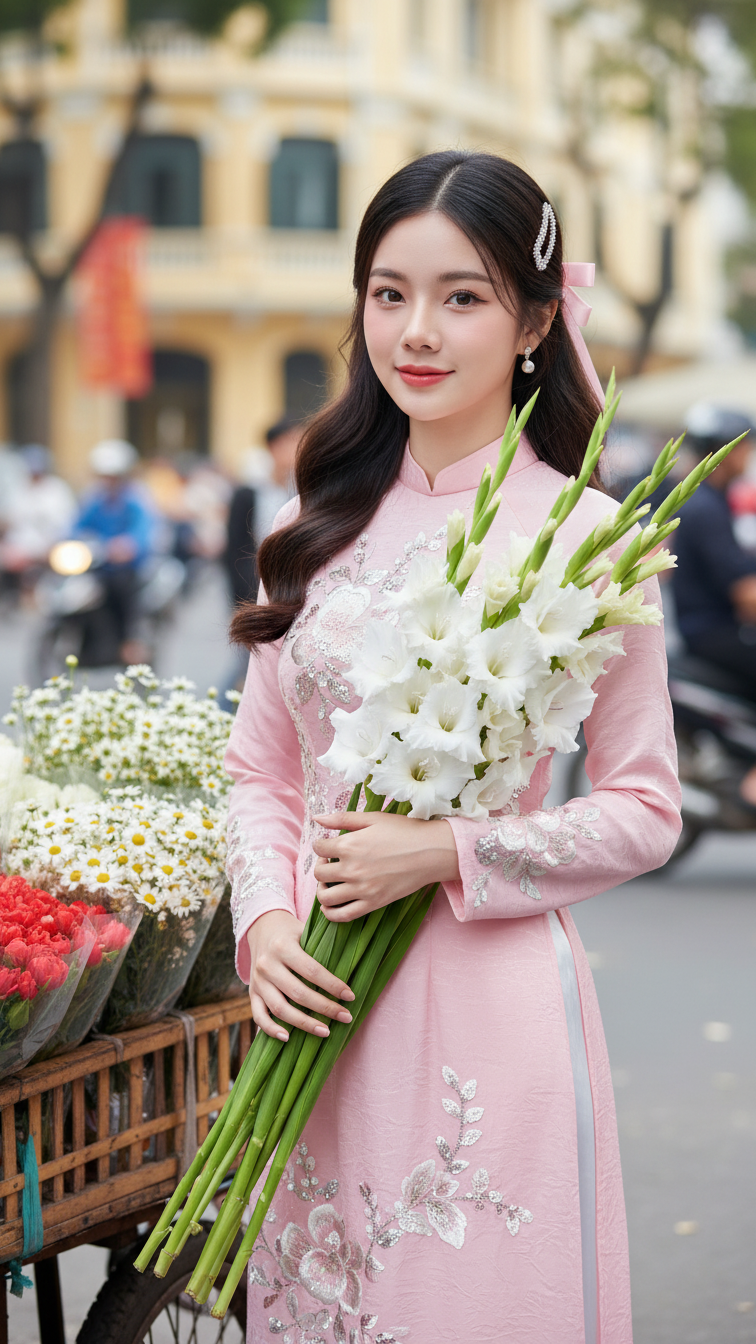 Chân dung sống động của cô gái trẻ Việt Nam giữa phố phường tấp nập