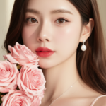 Chân dung trẻ trung xinh đẹp theo phong cách Hàn Quốc với làn da mịn màng và thanh lịch