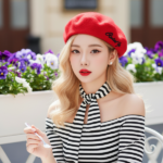 Khám Phá Phong Cách Âu Với Cô Gái Tại Quán Cafe Ngoài Trời