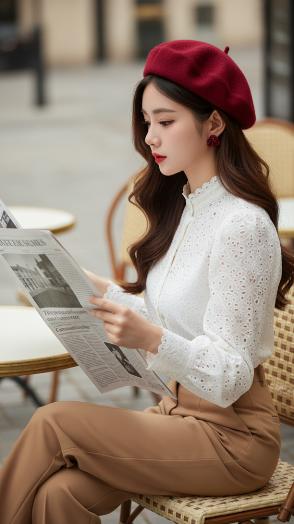 Phong cách Paris thanh lịch với nét vintage dành cho bạn gái trẻ tuổi