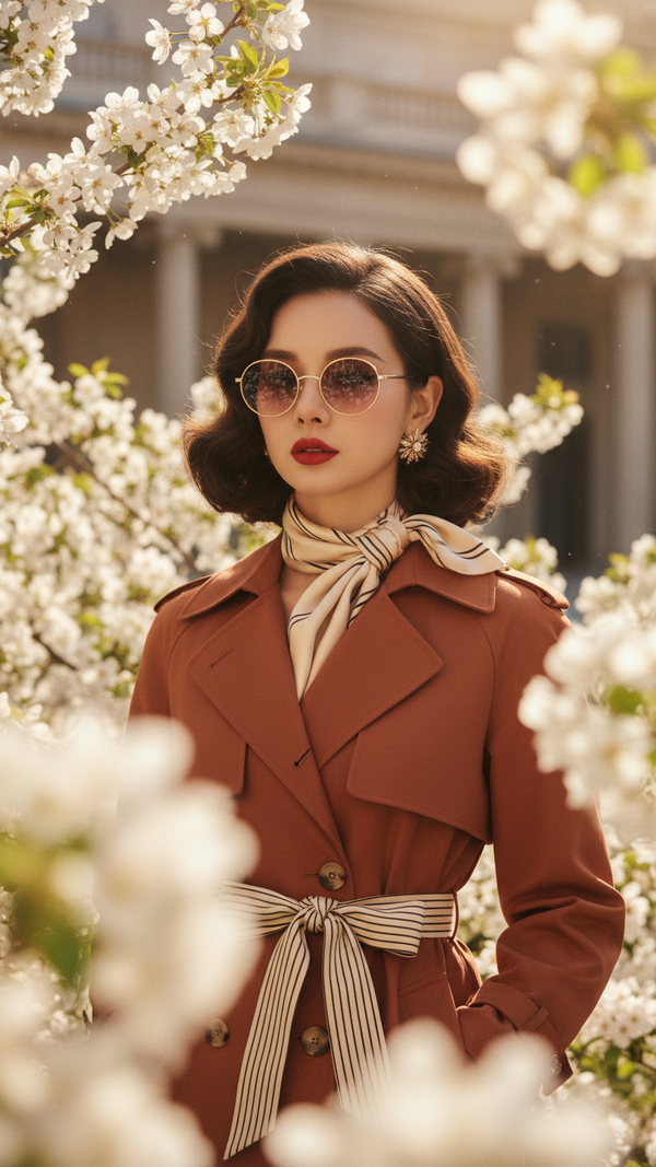 Vẻ đẹp hiện đại trên nền cổ điển của phụ nữ trẻ với phong cách vintage 1960s