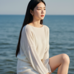 Chân dung cô gái trẻ bên bờ biển – Nét đẹp tự nhiên và phong cách thanh lịch
