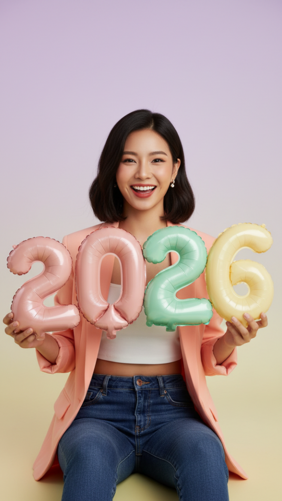 Chân dung thực tế của cô gái trẻ rạng rỡ với số 2026 trong tay