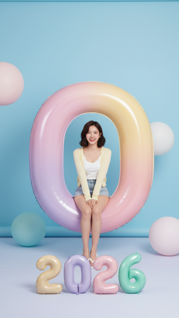 Chân dung trẻ trung trong buổi tiệc pastel vui tươi và ngọt ngào