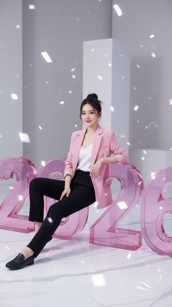 Chân dung thanh lịch cho quảng cáo Tết 2026 với phong cách trẻ trung và hiện đại