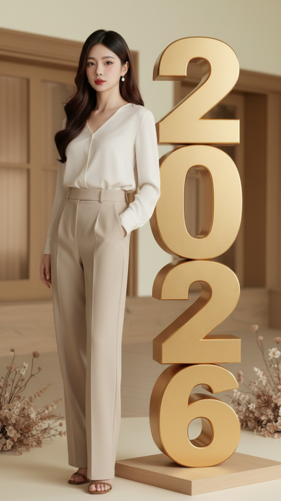 Bức ảnh quảng cáo ấn tượng cho sự kiện đếm ngược năm 2026 với phong cách trẻ trung