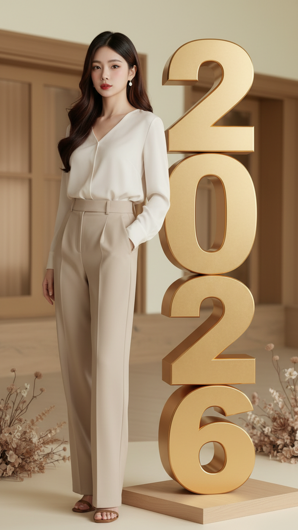 Bức ảnh quảng cáo ấn tượng cho sự kiện đếm ngược năm 2026 với phong cách trẻ trung