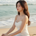 Chân dung các cô gái trẻ bên bờ biển với phong cách thời trang tinh tế