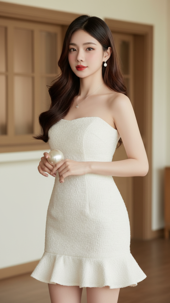 Chân dung cô gái trẻ thanh lịch với vẻ đẹp tự nhiên và tự tin.