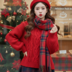 Chân dung phong cách trẻ trung tại tiệm bánh mùa Noel với phục trang thời thượng