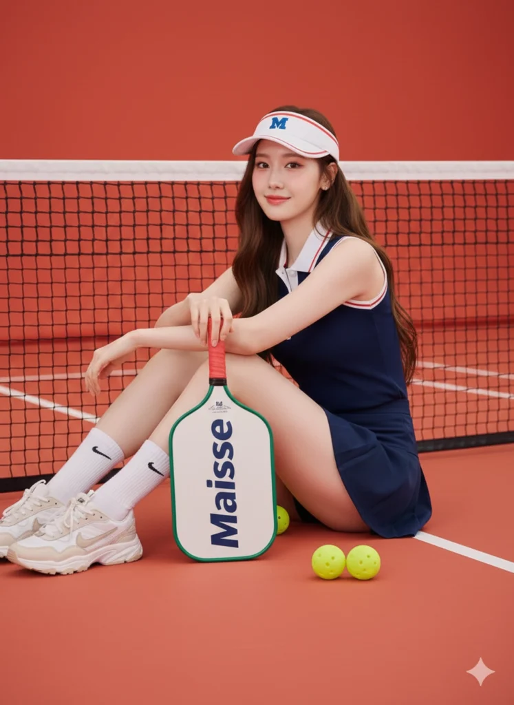 Chân dung cô gái trẻ năng động với phong cách thể thao thời thượng tại sân đấu