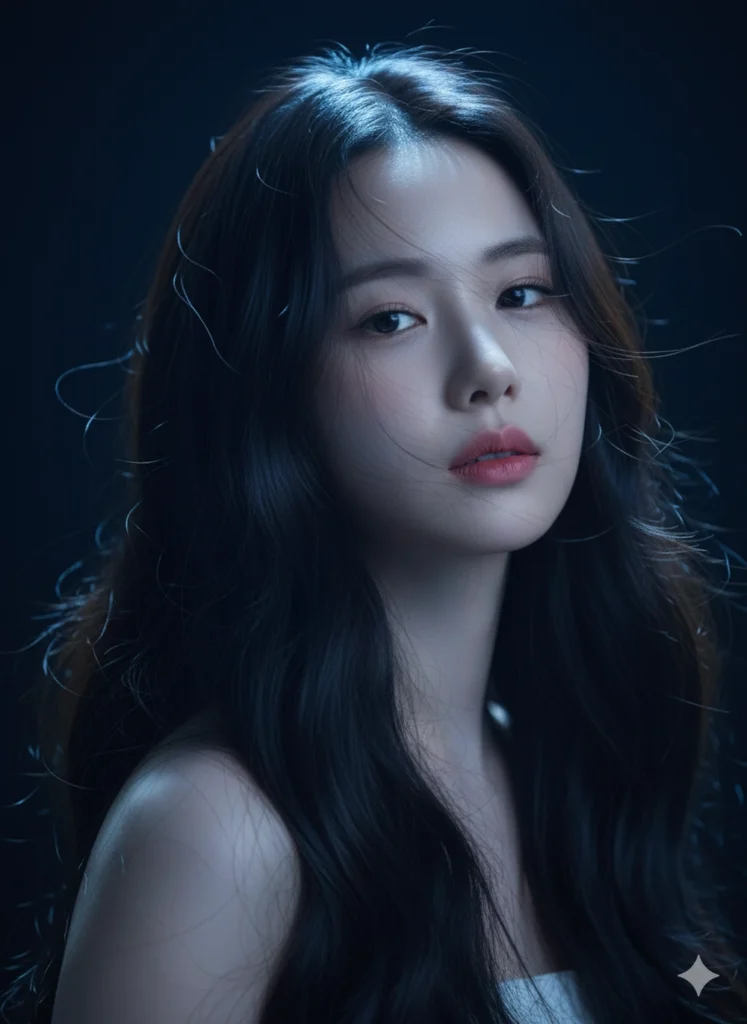 Nét đẹp bí ẩn của chân dung phụ nữ trẻ hòa quyện ánh sáng và cảm xúc