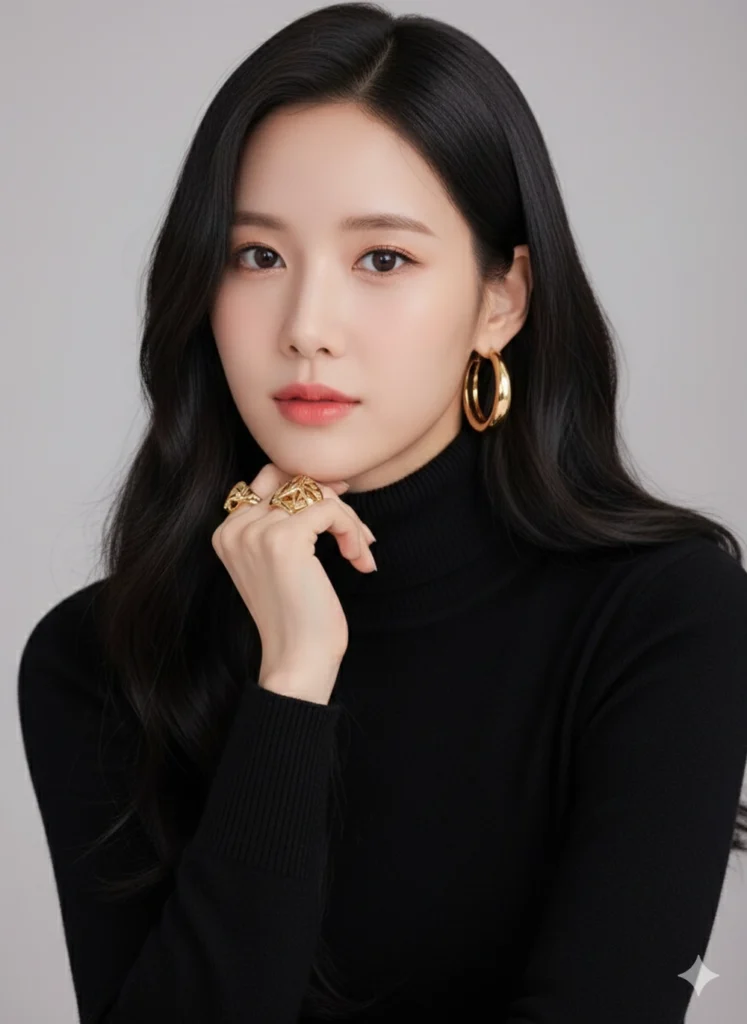 Chân dung hiện đại của cô gái trẻ với vẻ đẹp tự nhiên và phong cách thanh lịch