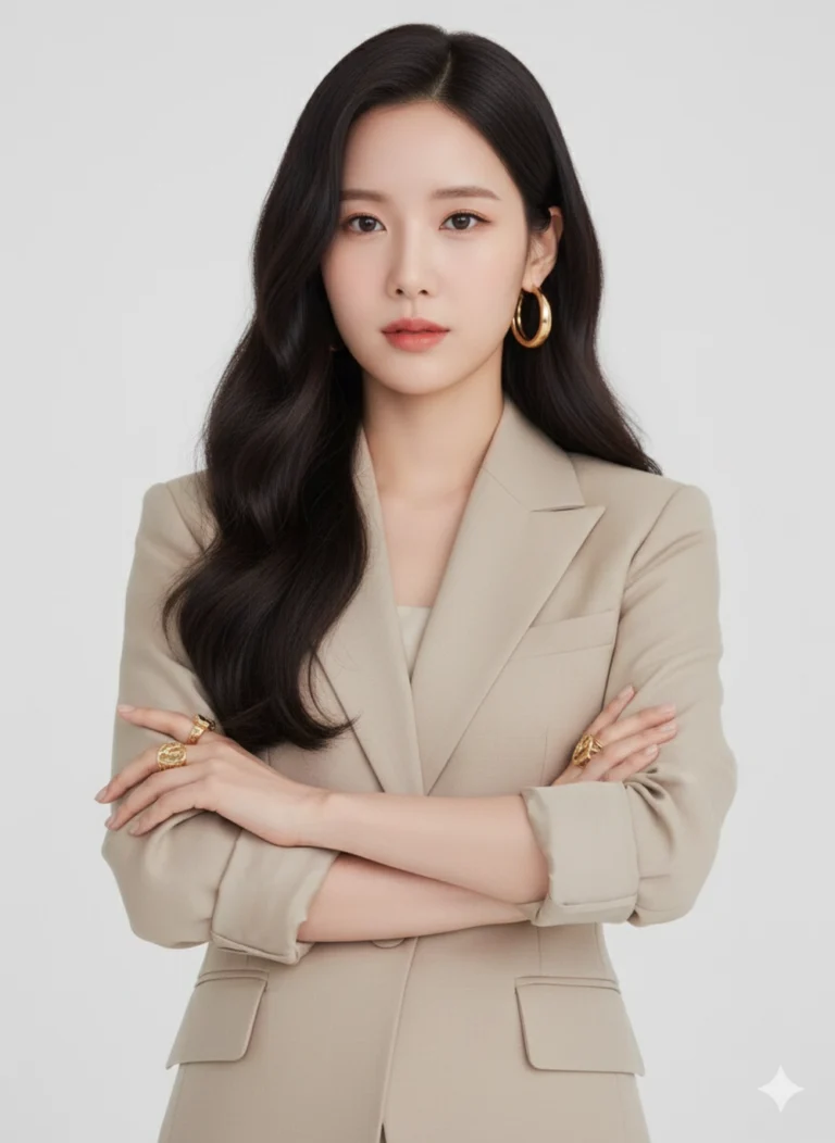 Phụ nữ hiện đại và thanh lịch trong không gian tối giản tuyệt đẹp