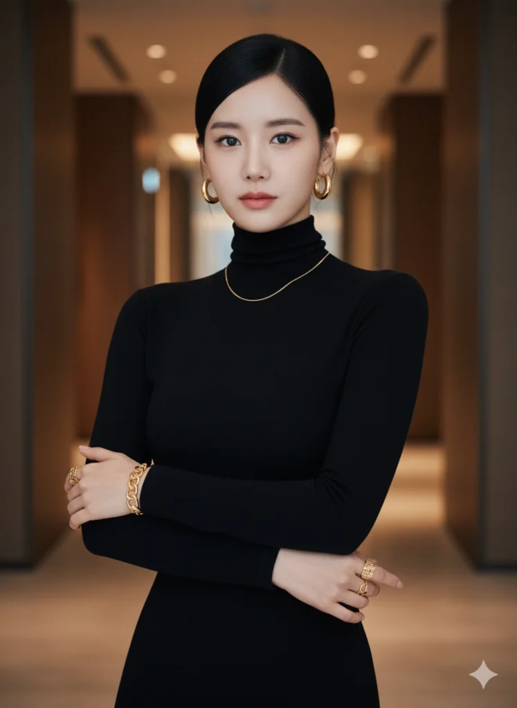 Chân dung nữ thanh lịch trong không gian sang trọng với phong cách thời trang đỉnh cao