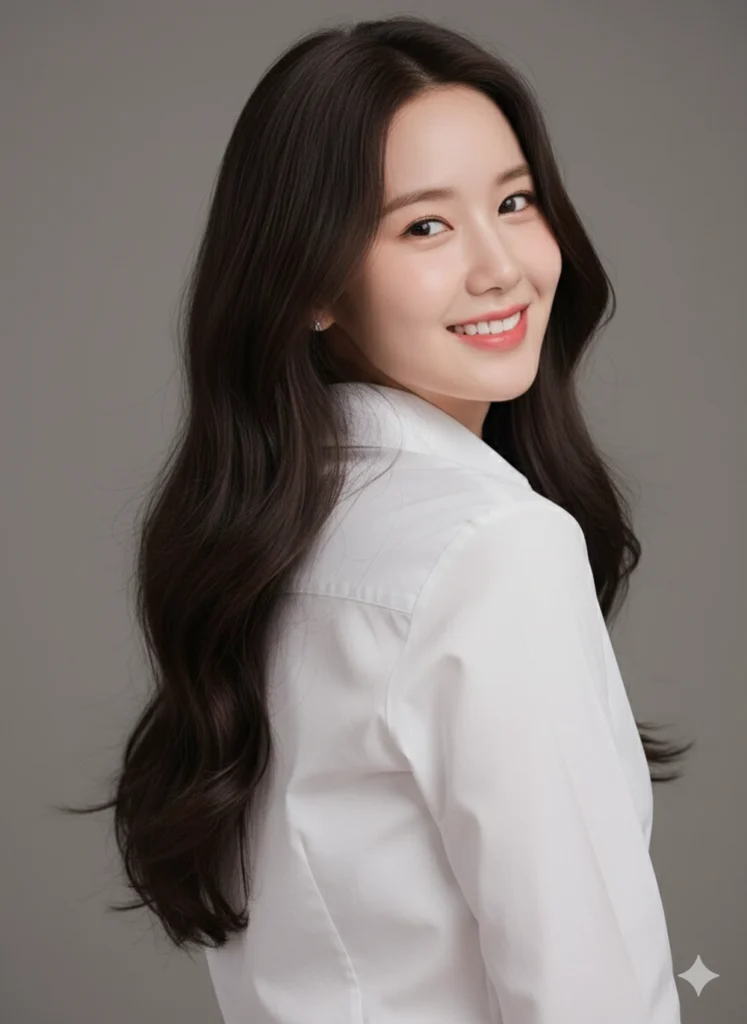 Chân dung cận cảnh phong cách studio với sự tự tin và tươi vui của người mẫu trẻ trung